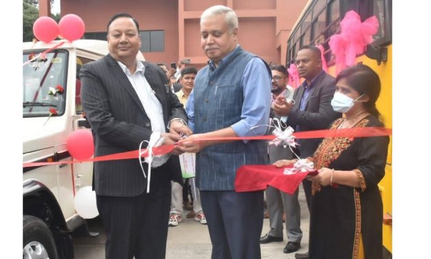 India provides 75 ambulances and 17 school buses to Nepal