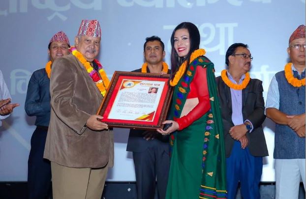 Actress Mamata Pradhan honored