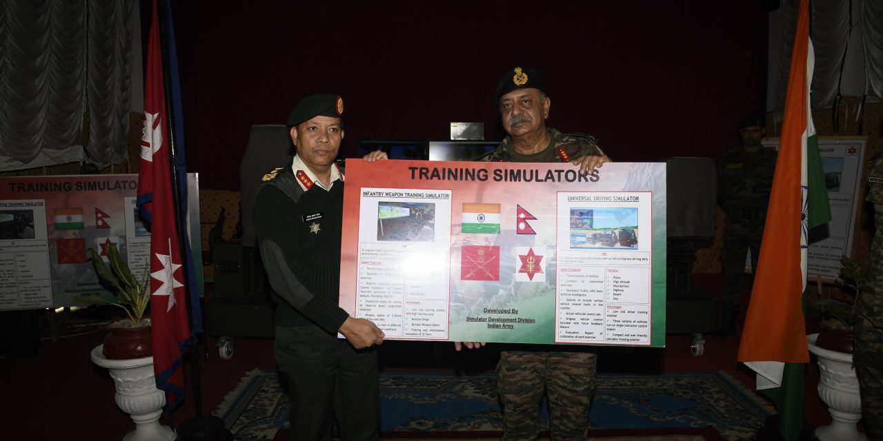 Indian Army Handover ‘Training Simulator’ to Nepali Army