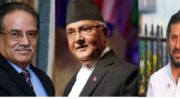 Leaders Oli, Dahal, Lamichhane meet at Balkot