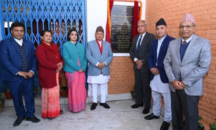 Indian Embassy handed the new building of Madan Bhandari Memorial College