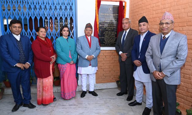 Indian Embassy handed the new building of Madan Bhandari Memorial College