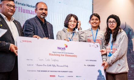 Ncell collaboration  ‘Hacking for Humanity’ hackathon concluded, Team Code Crafters wins first prize