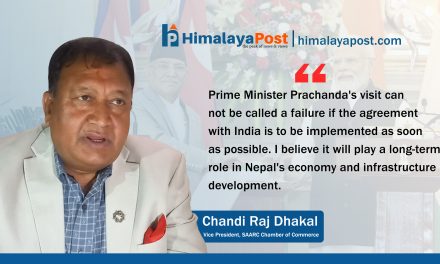 PM’s India visit paved the way for trade and infrastructure development: Chandiraj Dhakal