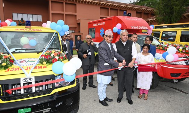India gifts 34 ambulances and 50 school buses in various districts