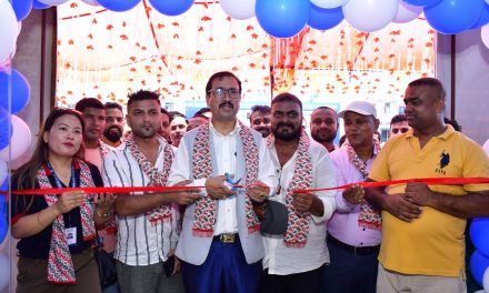 President of Jitpur Bara Chamber of Commerce Inaugurates new TVS Showroom