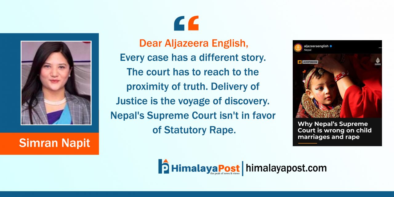 Simran’s Letter to Aljazeera from Nepal