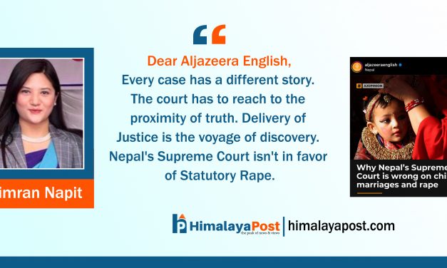 Simran’s Letter to Aljazeera from Nepal