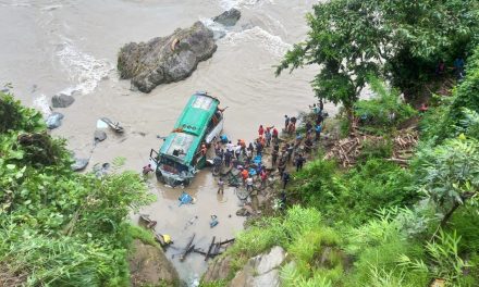 Dhading bus plunge : Eight people confirmed dead, 17 rescued
