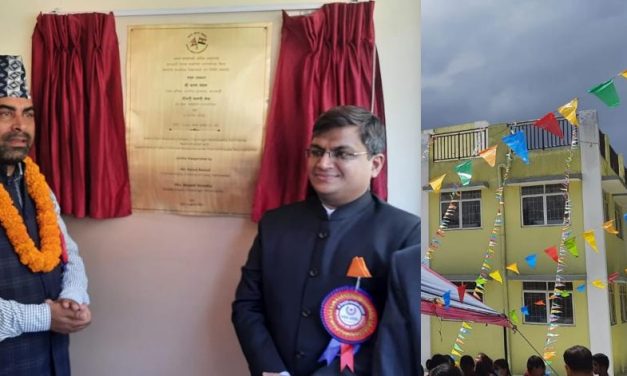 With the assist of India Vishnudevi school’s building inaugurated