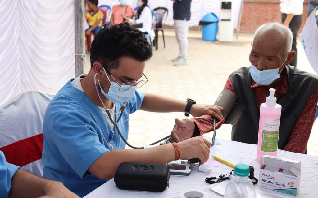 Ncell Conducted Free health camp, more than 400 people took the service