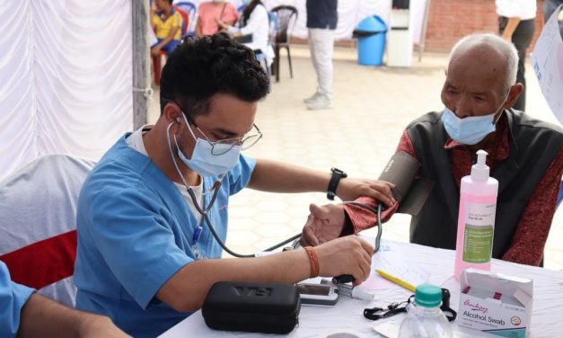 Ncell Conducted Free health camp, more than 400 people took the service