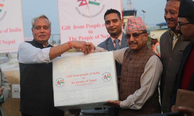 India provides relief materials to Jajarkot earthquake victims