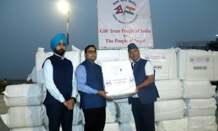 India again provides relief materials to Nepal