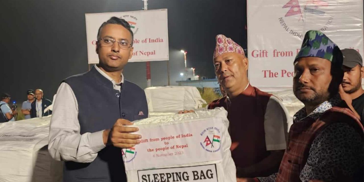 India again provides relief materials to Jajarkot earthquake victims
