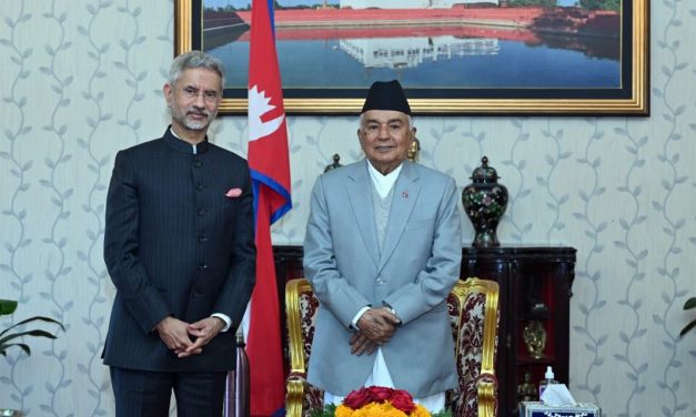 Indian External Affairs Minister pays courtesy call on President Paudel
