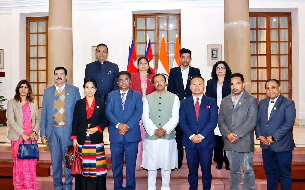 Indian Minister of State for External Affairs and a group of Nepali MPs met in Delhi