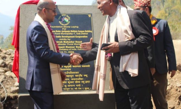 India laid foundation stone to build High Impact Community Development Projects in Doti