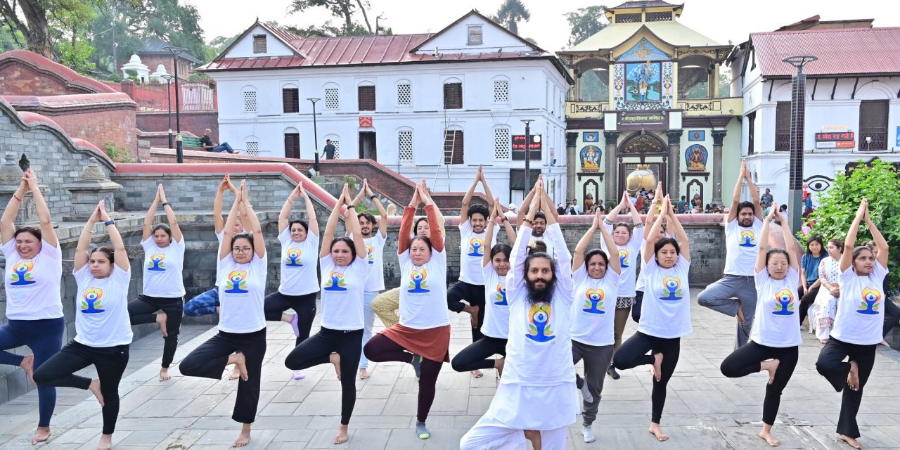 Indian Embassy’s ‘Curtain Raiser’ program on the occasion of Yoga Day (Photo Featured)