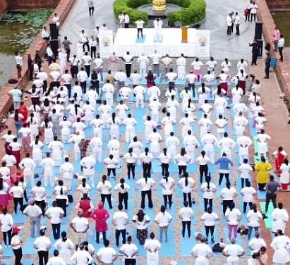 International Day of Yoga celebration in Lumbini, 20 June 2024 