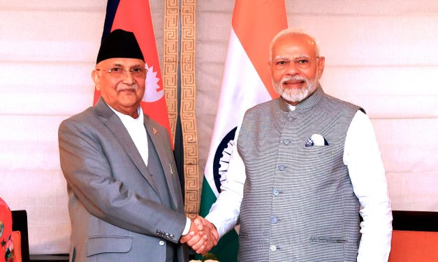 PM Oli, Indian PM Modi meet in New York
