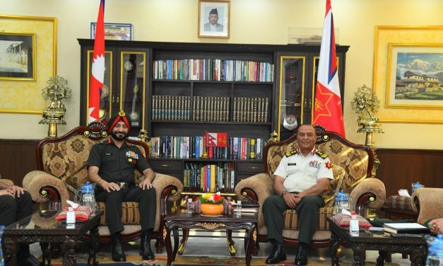 Major General Devgan of the Indian Army is visiting Nepal