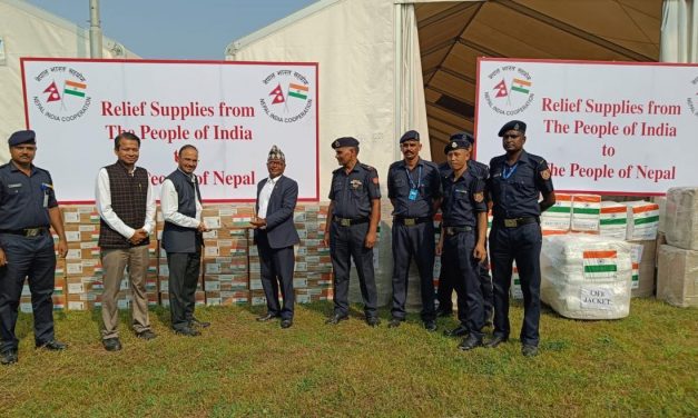India hands over second batch of relief materials to Nepal