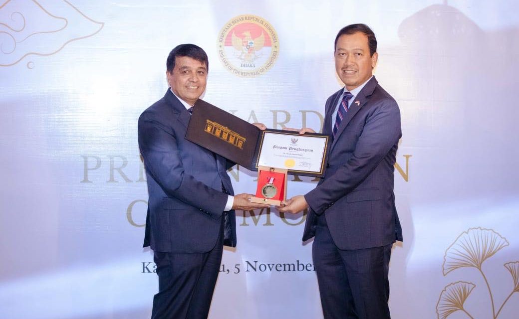 President Dhakal Awarded from Indonesian Government