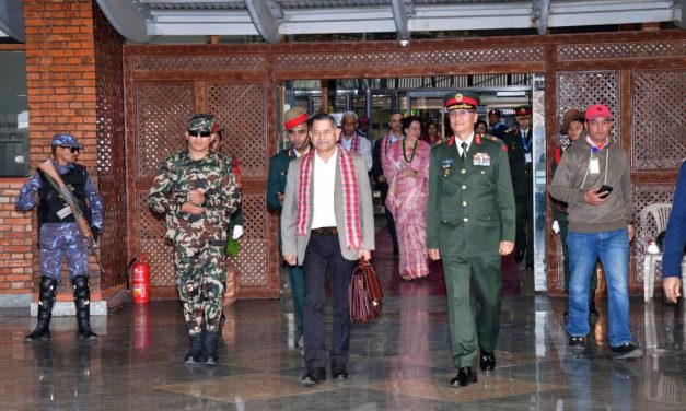 Indian Army Chief Dwivedi arrives in Nepal