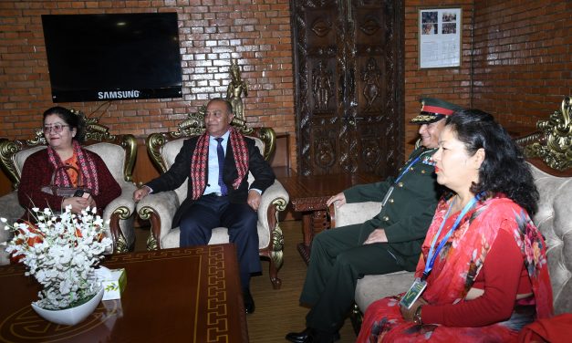 COAS General Sigdel Returns from India