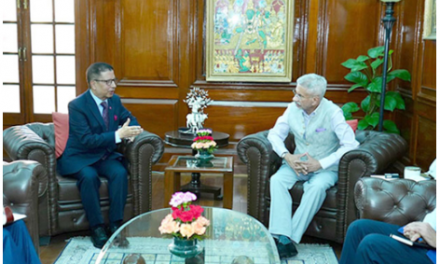 Nepali Ambassador Sharma Meets Indian External Affairs Minister
