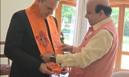 BJP Leader Vijoy Jolly Felicitates Brazilian Ambassador to India with Traditional Honors