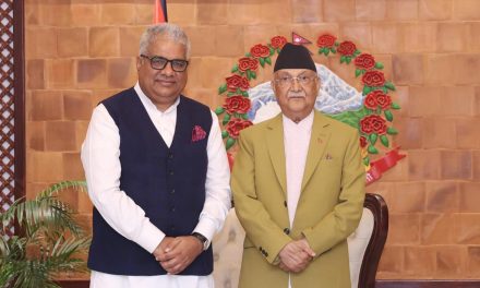 Indian Environment Minister Meets Nepal PM on Sidelines of Sagarmatha Sambaad