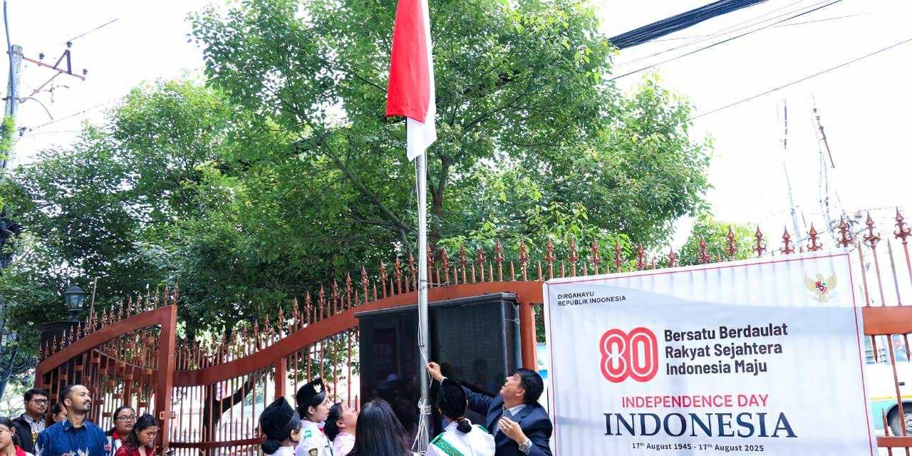 Flag hoisting in Kathmandu on the occasion of Indonesia’s 80th Independence Day
