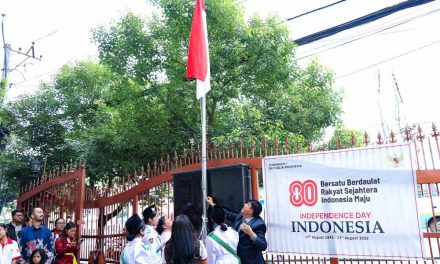 Flag hoisting in Kathmandu on the occasion of Indonesia’s 80th Independence Day