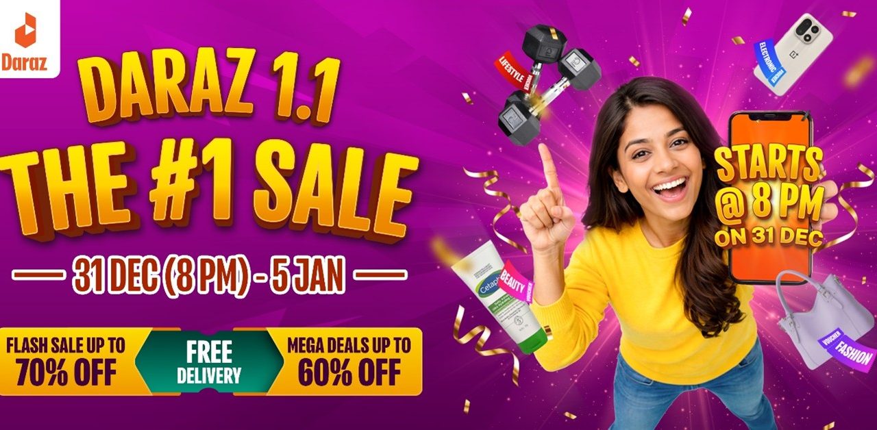 Kick off the New Year with Massive Savings as Daraz Unveils Its 1.1 The 1 Sale