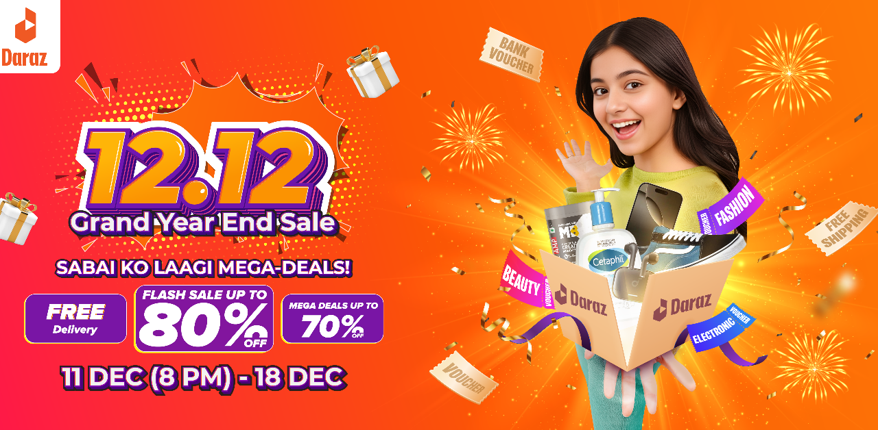 Daraz Nepal Launches 12.12 Grand Year End Sale with Massive Savings and Big Rewards