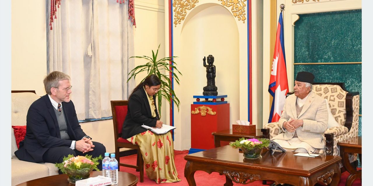 US ambassador pays farewell call to President Paudel