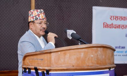 Election is only means to bring country back on track: Acting CEC Bhandari