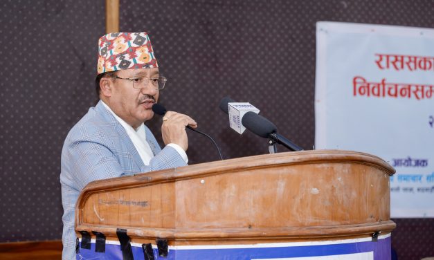 Election is only means to bring country back on track: Acting CEC Bhandari