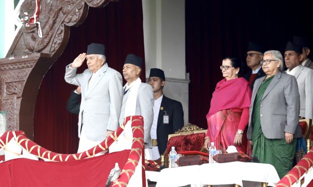 President Paudel attends Democracy Day celebration main function