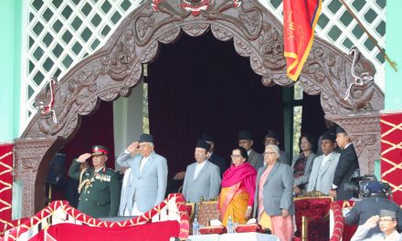President observes Mahashivaratri and Army Day feu-de-joie in Tundikhel