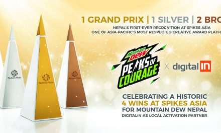 Digitalin, Nepal’s Local Activation Partner for Mountain Dew’s “Peaks of Courage,” Celebrates 4 Wins at Spikes Asia – A Historic First for Nepal