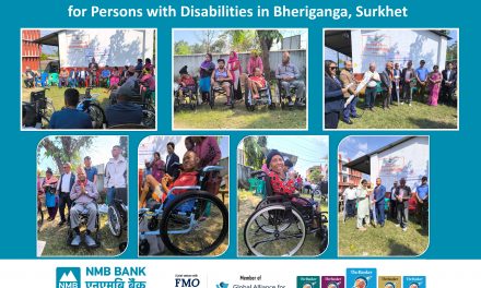 NMB Bank Facilitates Distribution of Support Materials for Persons with Disabilities in Bheriganga