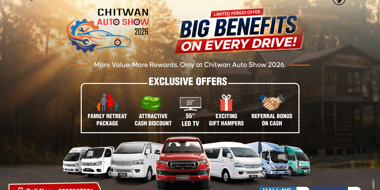 Foton Nepal Brings Exclusive Commercial Mobility Offers to CADA Chitwan Auto Show 2026