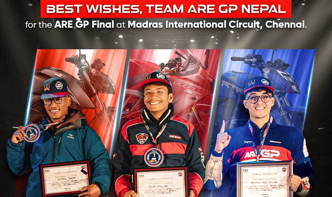 TVS Racing Nepal Riders Head to India for ARE GP Finals at Madras International Circuit