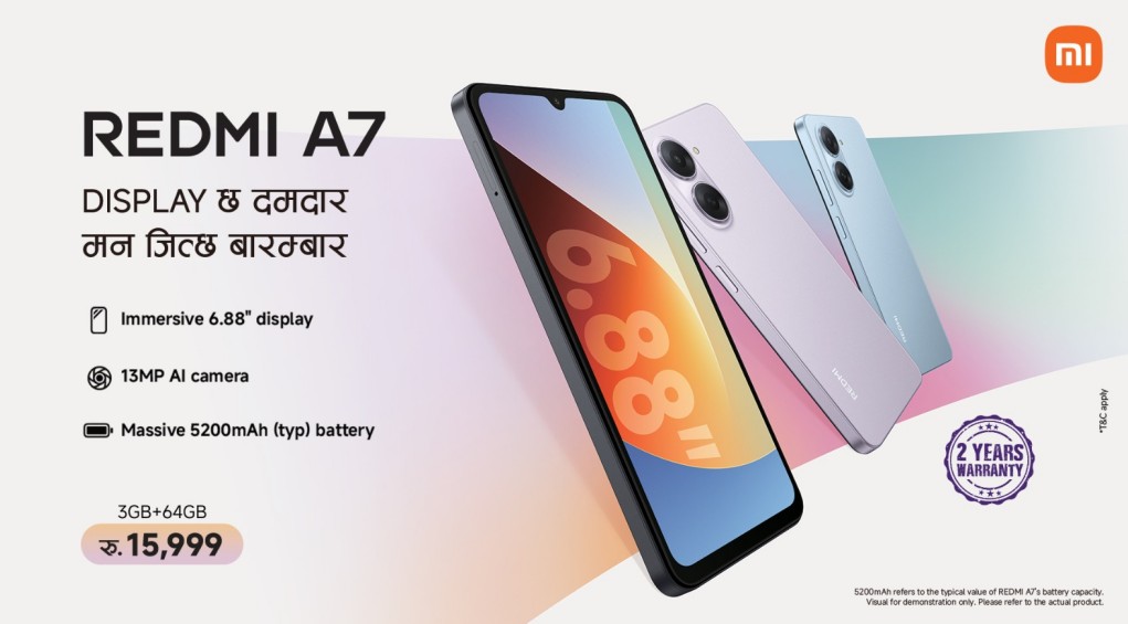 Xiaomi introduces entry level phone REDMI A7 in Nepali market