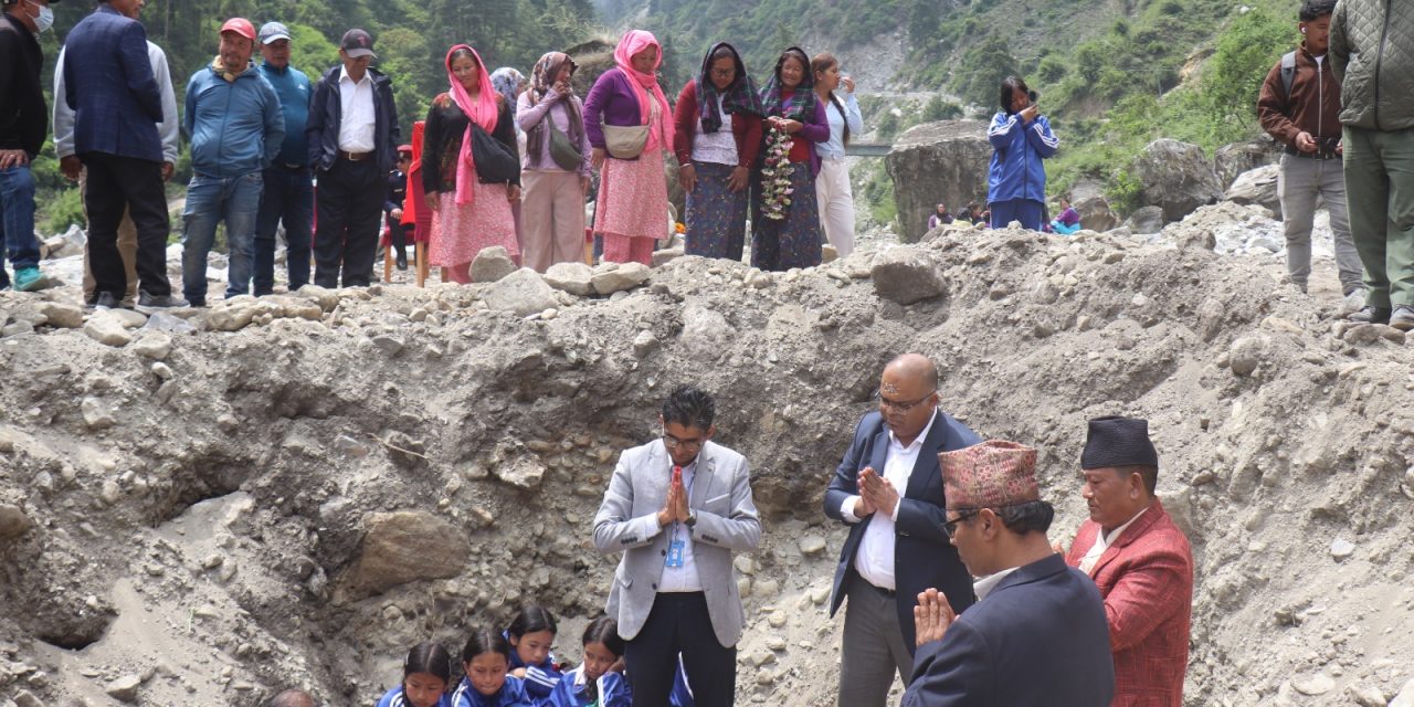 Foundation Stone Laid for Hospital Building in Manang