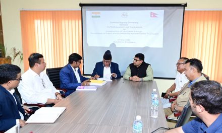 Contract signed between contractors and CLPIU(Education) for construction of 14 schools under GoI grant