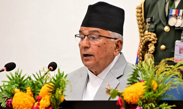 President Paudel unveiling government’s policies and programmes